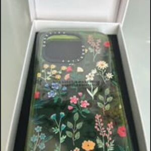 Floral Pattern Phone Case - Green